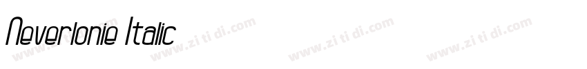 Neverlonie Italic字体转换